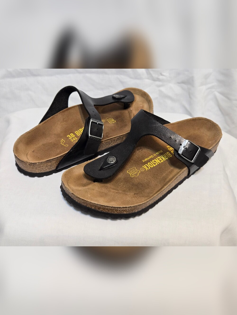 Birkenstock Gizeh Womens Graceful Licorice Sandals Sz 38 245 US 7-7.5
